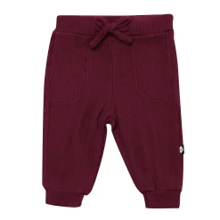 Sale Kyte Baby Ribbed Jogger Pant in Burgundy