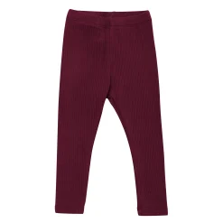 Best Kyte Baby Ribbed Leggings in Burgundy