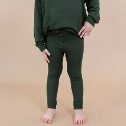 New Kyte Baby Ribbed Leggings in Fir
