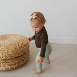 Online Kyte Baby Ribbed Leggings in Sage