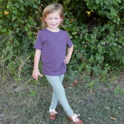 Kyte Baby Ribbed Leggings in Thyme