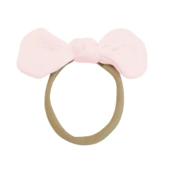 Hot Kyte Baby Ribbed Nylon Bow in Sakura