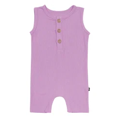 Best Kyte Baby Ribbed Sleeveless Shortall in Poi