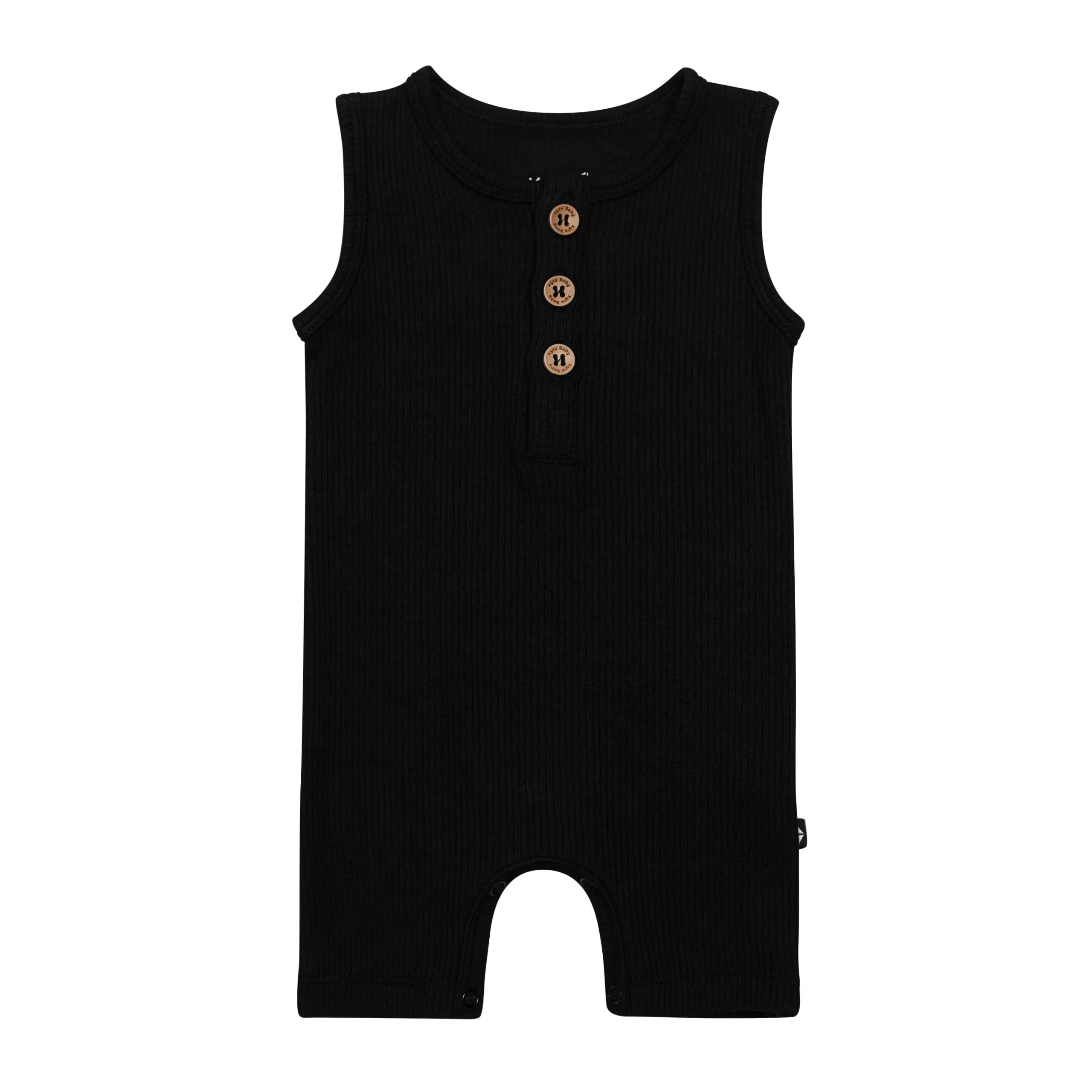 Best Kyte Baby Ribbed Sleeveless Shortall in Midnight