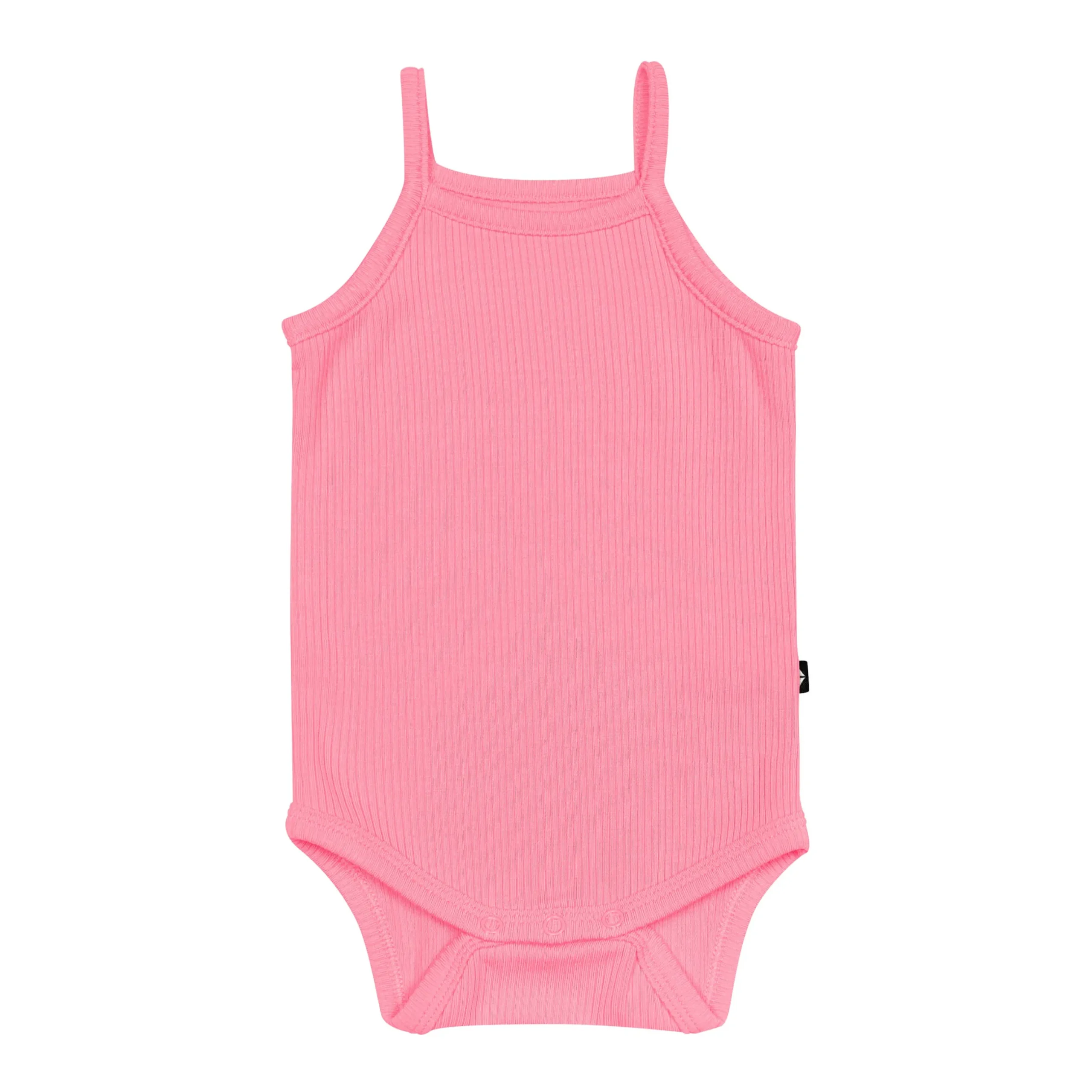 Discount Kyte Baby Ribbed Spaghetti Strap Bodysuit in Guava