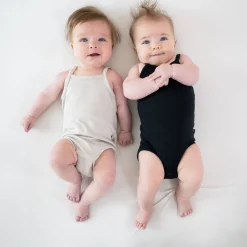 Online Kyte Baby Ribbed Spaghetti Strap Bodysuit in Midnight