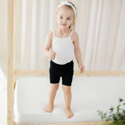 Outlet Kyte Baby Ribbed Spaghetti Strap Bodysuit in Cloud