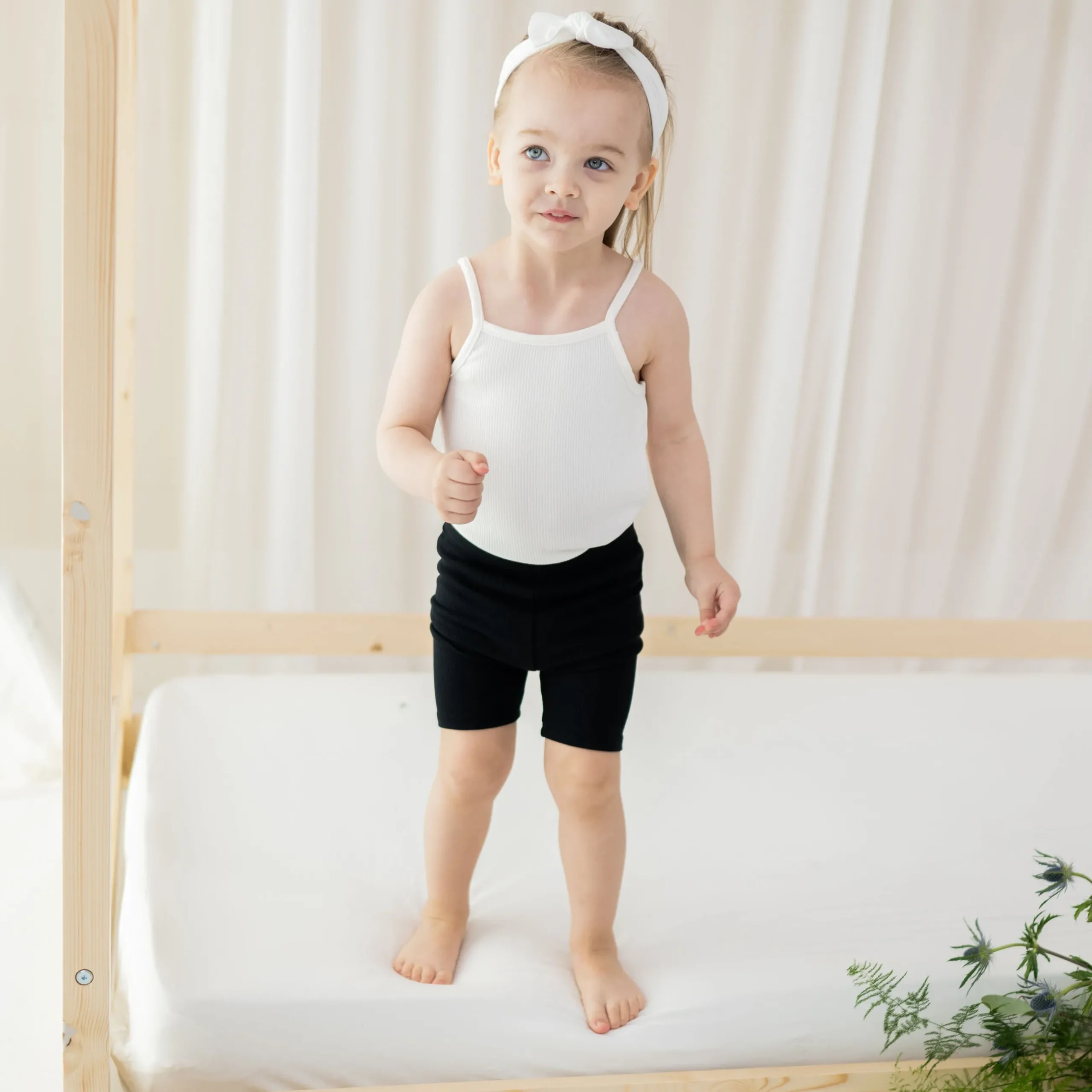 Outlet Kyte Baby Ribbed Spaghetti Strap Bodysuit in Cloud