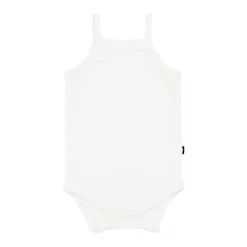 Outlet Kyte Baby Ribbed Spaghetti Strap Bodysuit in Cloud