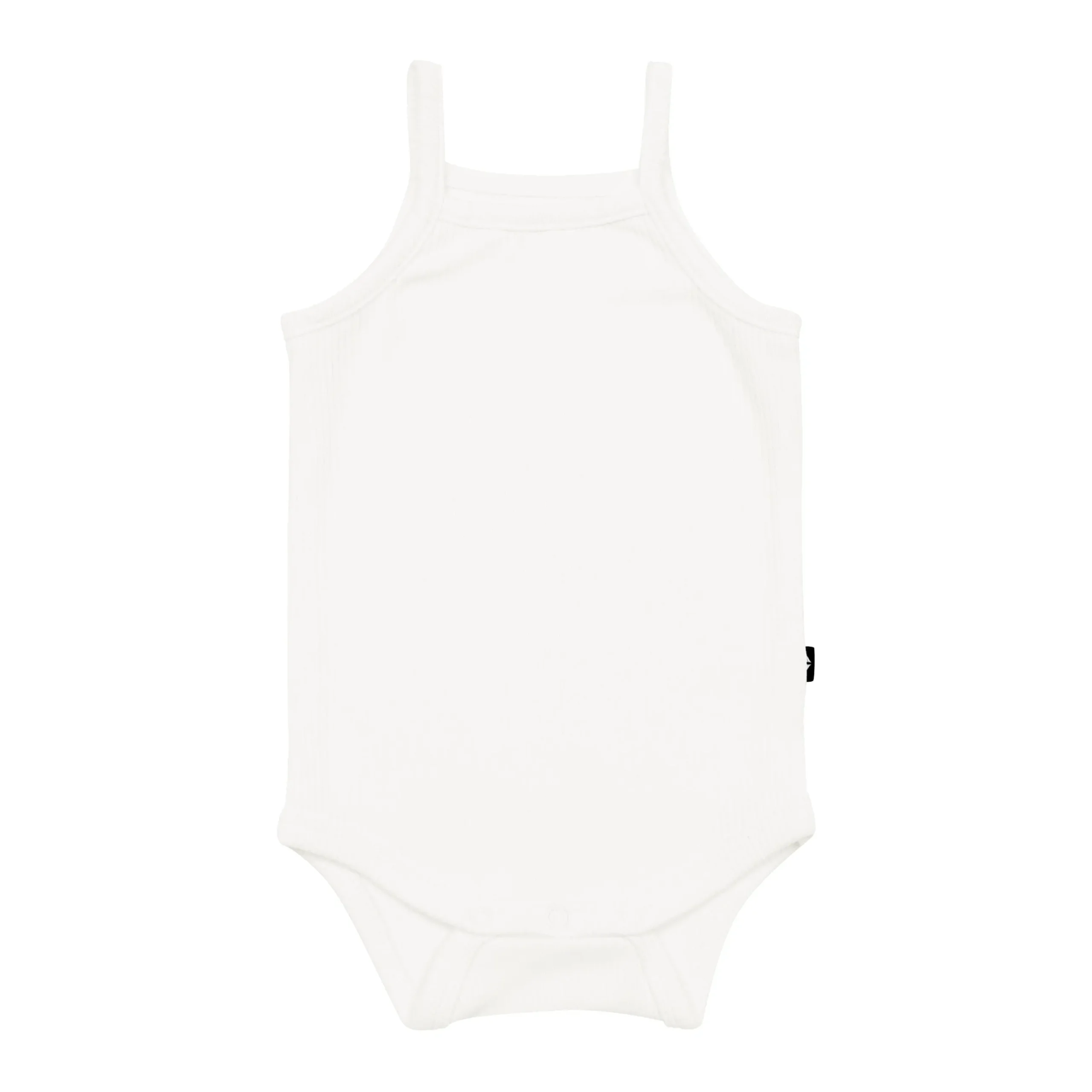 Outlet Kyte Baby Ribbed Spaghetti Strap Bodysuit in Cloud