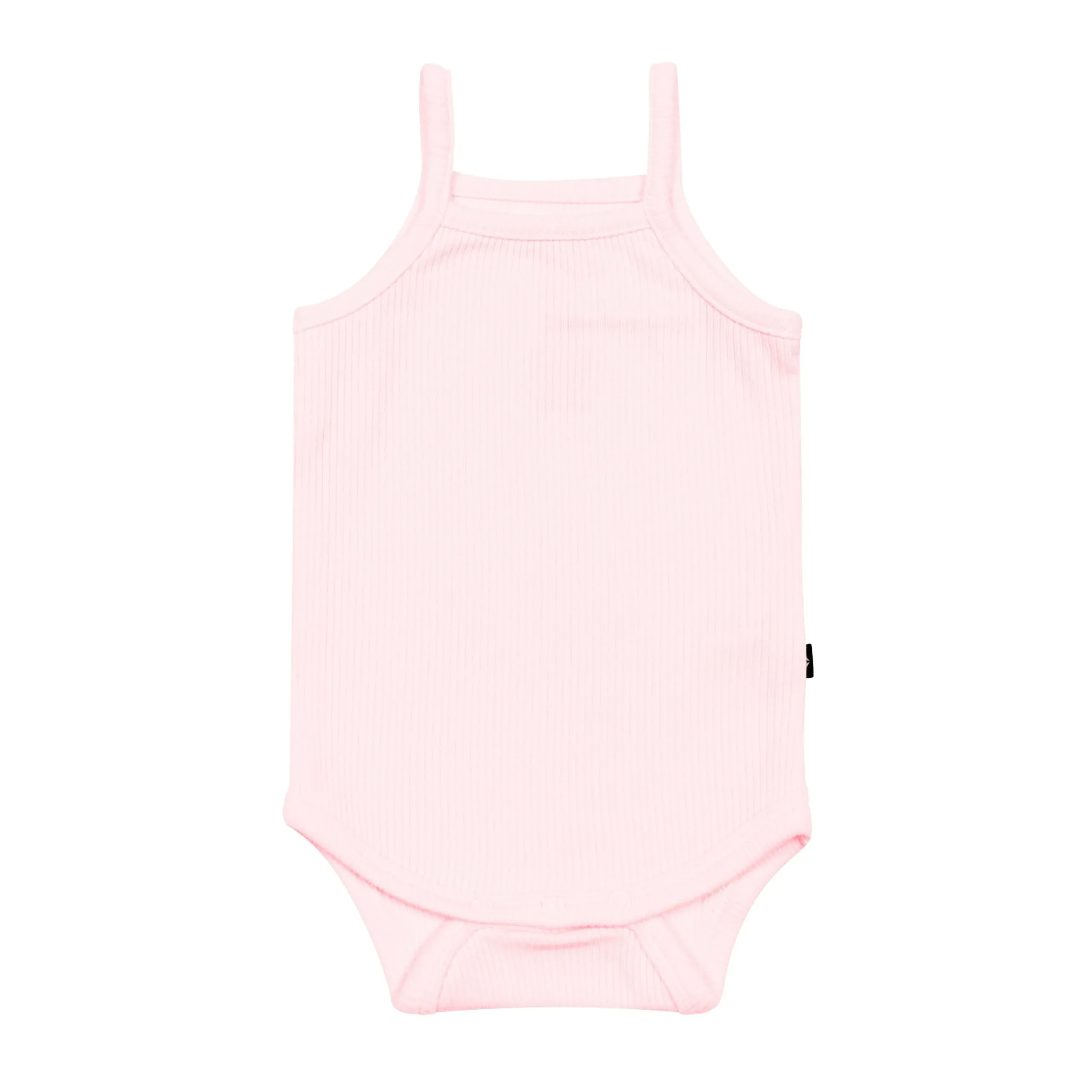 Clearance Kyte Baby Ribbed Spaghetti Strap Bodysuit in Sakura
