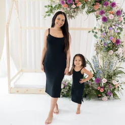 Best Kyte Baby Ribbed Toddler Cami Dress in Midnight