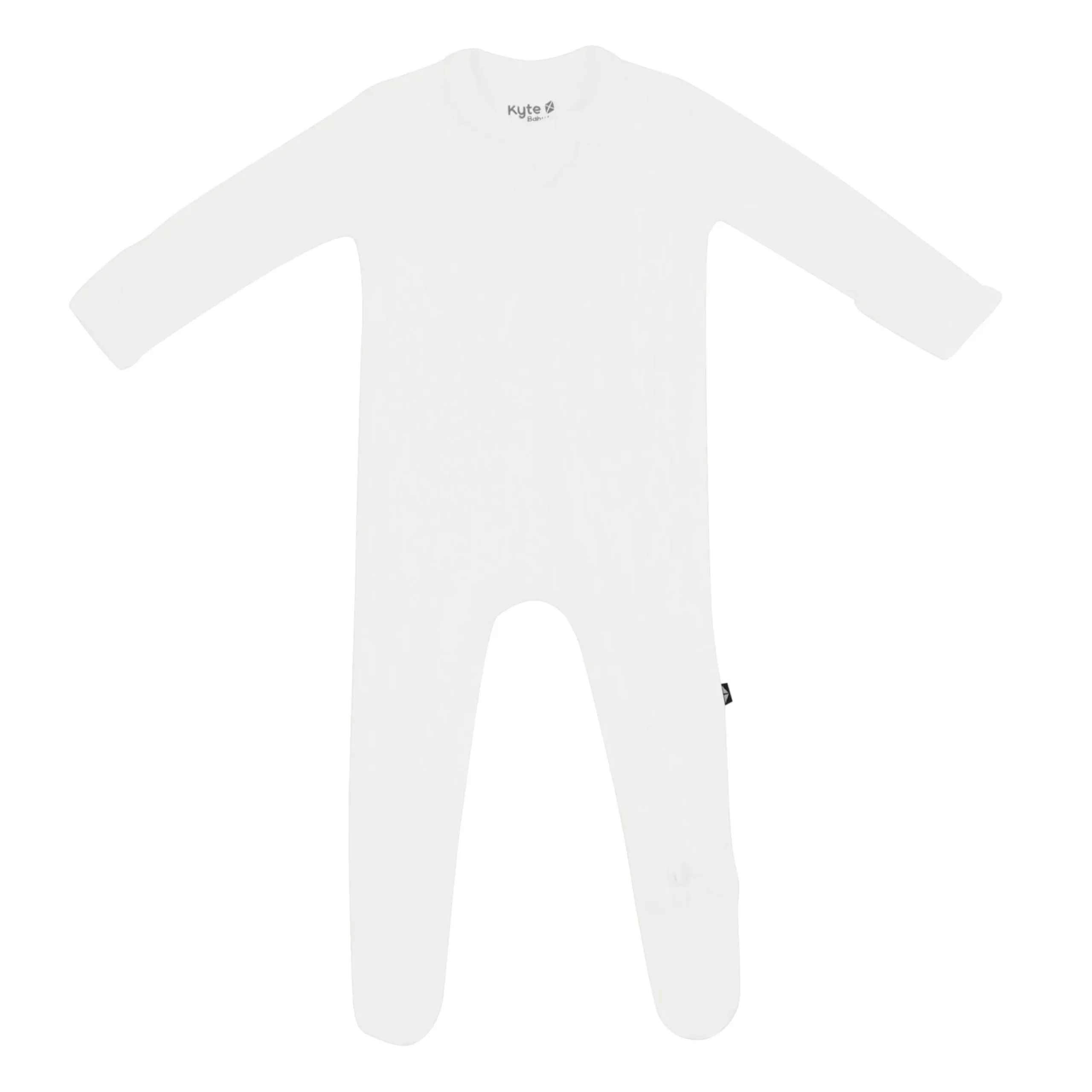 Outlet Kyte Baby Ribbed Zipper Footie in Cloud