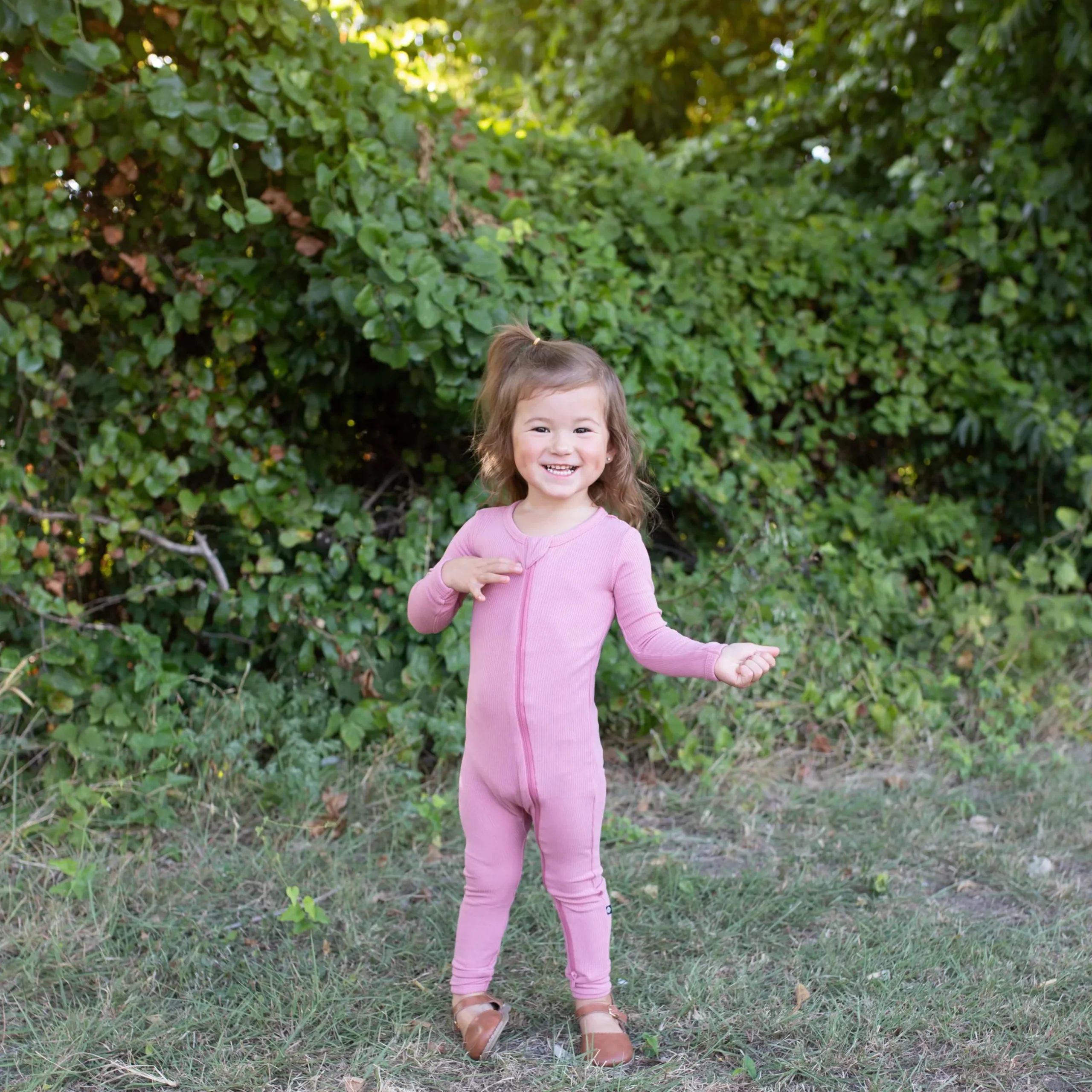 Sale Kyte Baby Ribbed Zipper Romper in Apple Blossom
