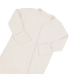 Outlet Kyte Baby Ribbed Zipper Romper in Oat