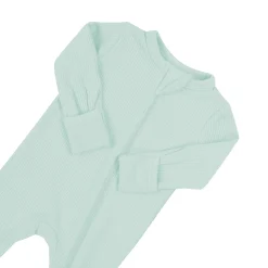 Discount Kyte Baby Ribbed Zipper Romper in Sage