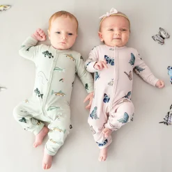 Online Kyte Baby Romper in Blush Butterfly