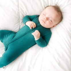 Sale Kyte Baby Romper in Emerald