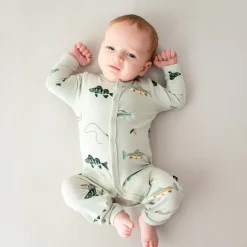 New Kyte Baby Romper in Fishing