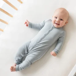 Hot Kyte Baby Romper in Fog