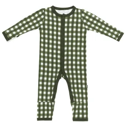Discount Kyte Baby Romper in Gingham Fir