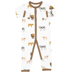 Clearance Kyte Baby Romper in Moo
