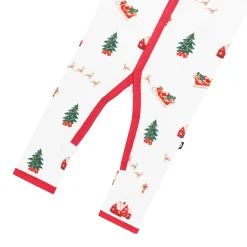 Outlet Kyte Baby Romper in Santa Sleigh