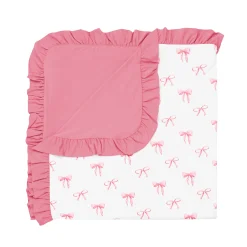 Clearance Kyte Baby Ruffle Baby Blanket in 0.5 Bow