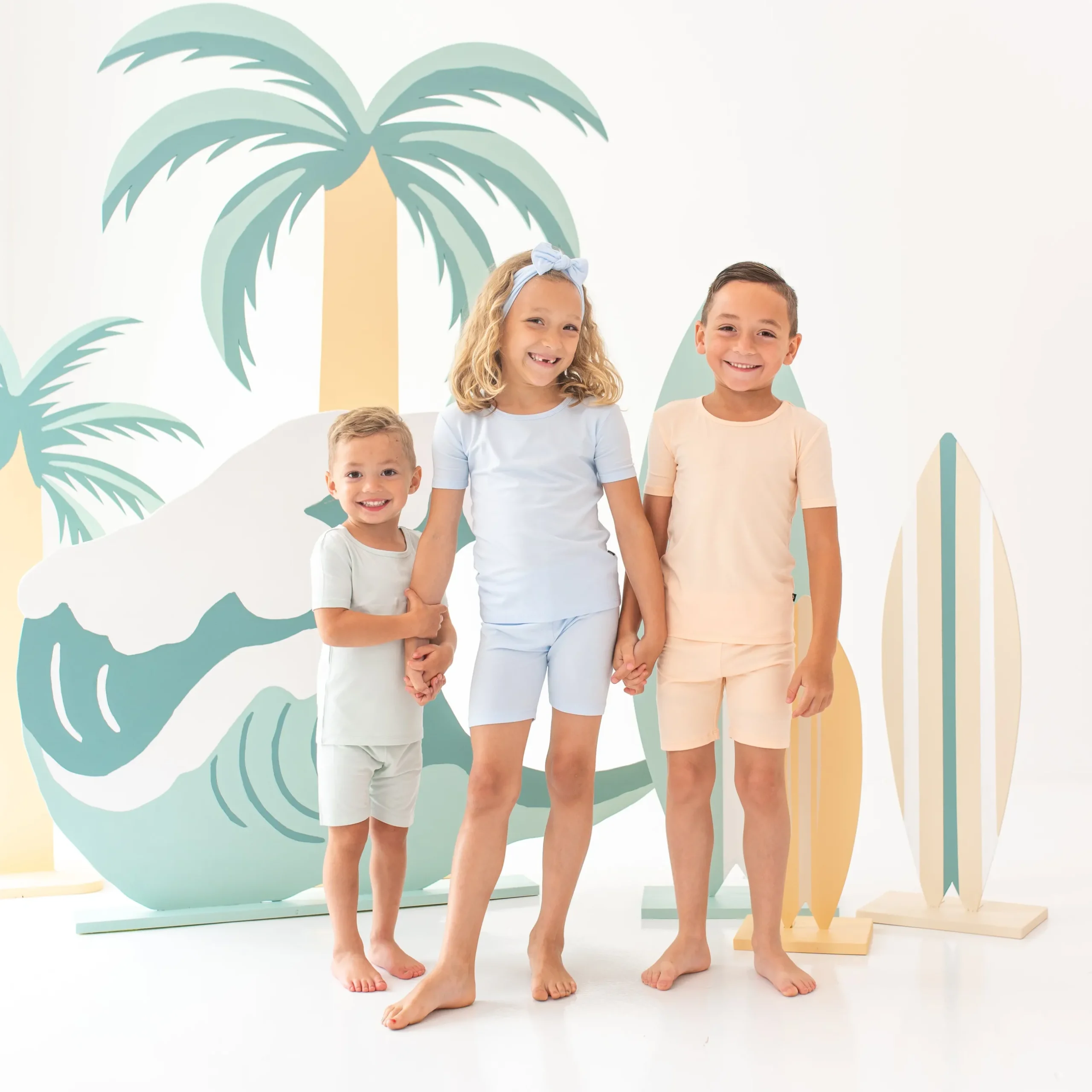 New Kyte Baby Short Sleeve Pajamas in Dew