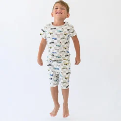 New Kyte Baby Short Sleeve Pajamas in Fast and Fierce