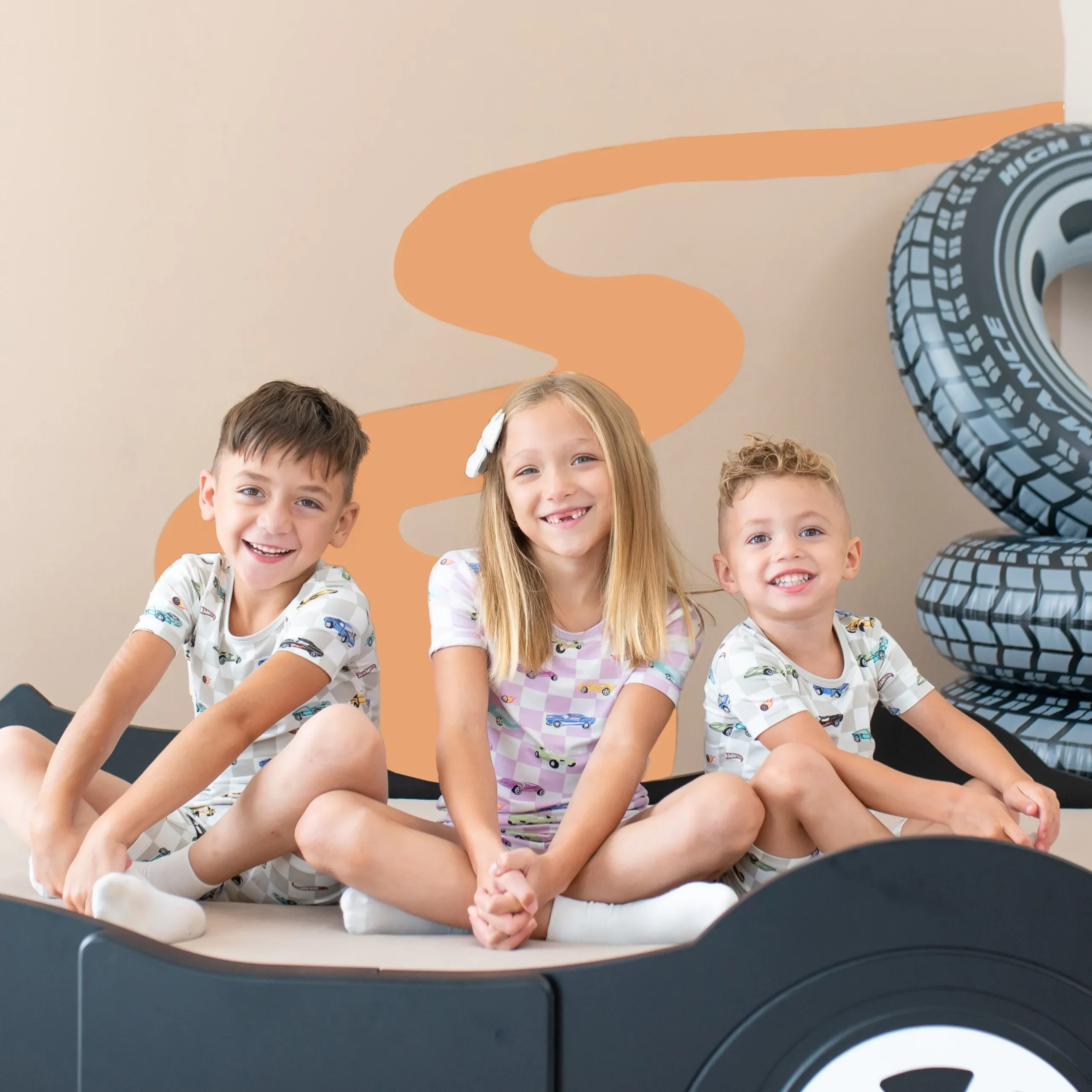 New Kyte Baby Short Sleeve Pajamas in Fast and Fierce