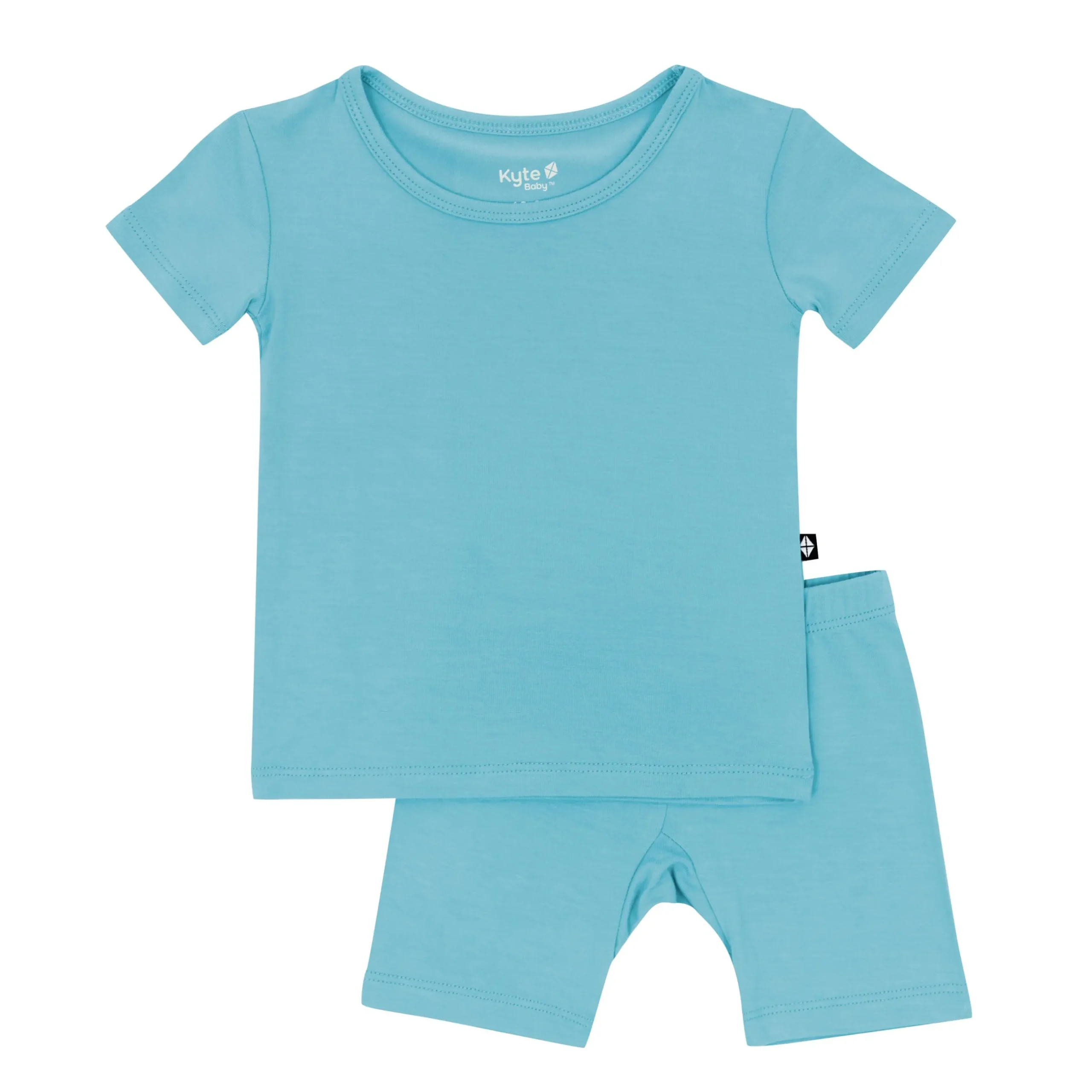 Hot Kyte Baby Short Sleeve Pajamas in Makai