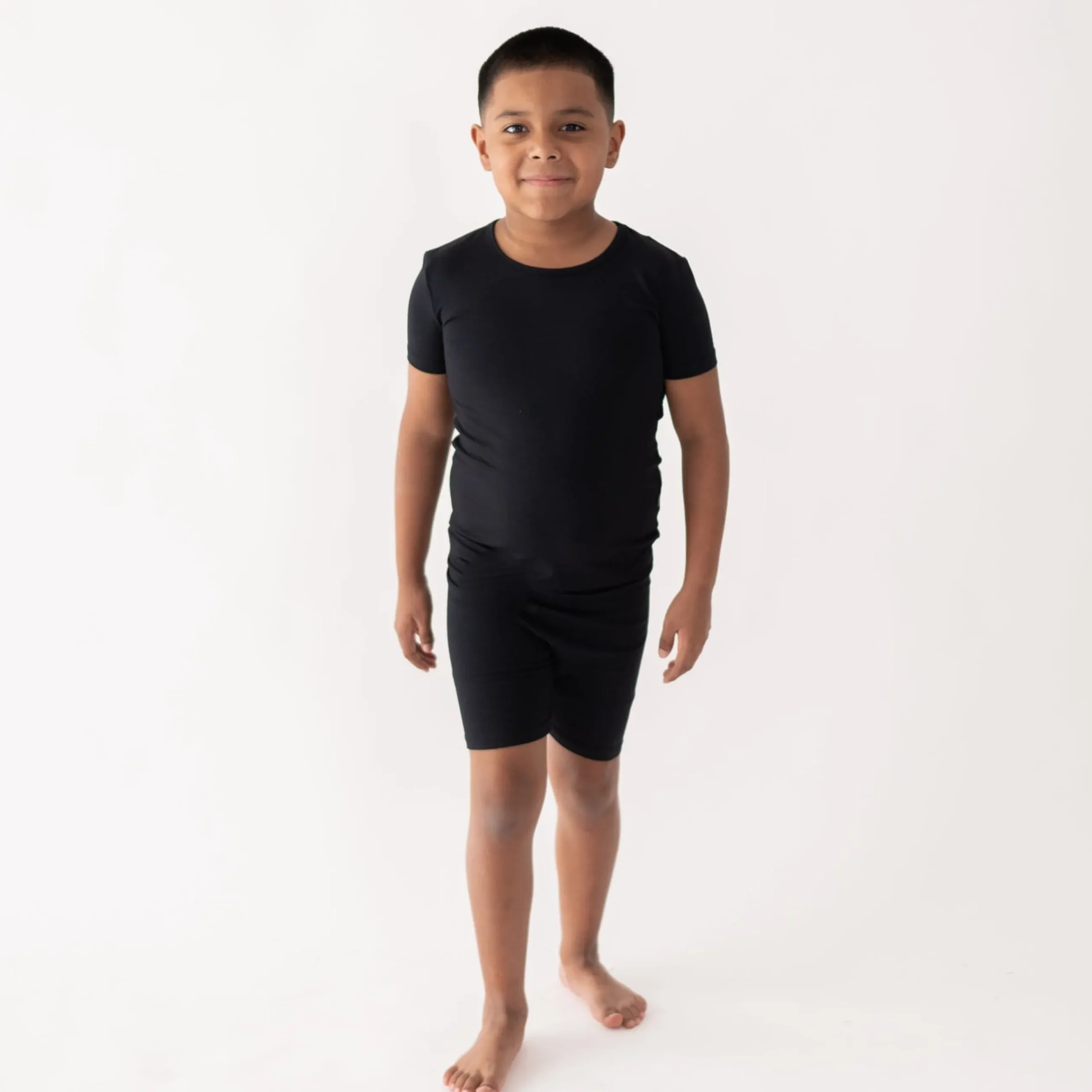 Hot Kyte Baby Short Sleeve Pajamas in Midnight