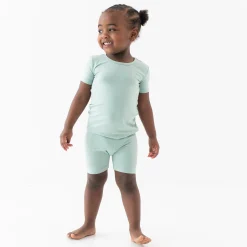 Online Kyte Baby Short Sleeve Pajamas in Sage