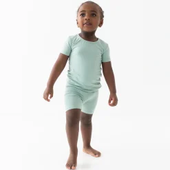 Online Kyte Baby Short Sleeve Pajamas in Sage