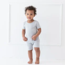 Hot Kyte Baby Short Sleeve Pajamas in Storm