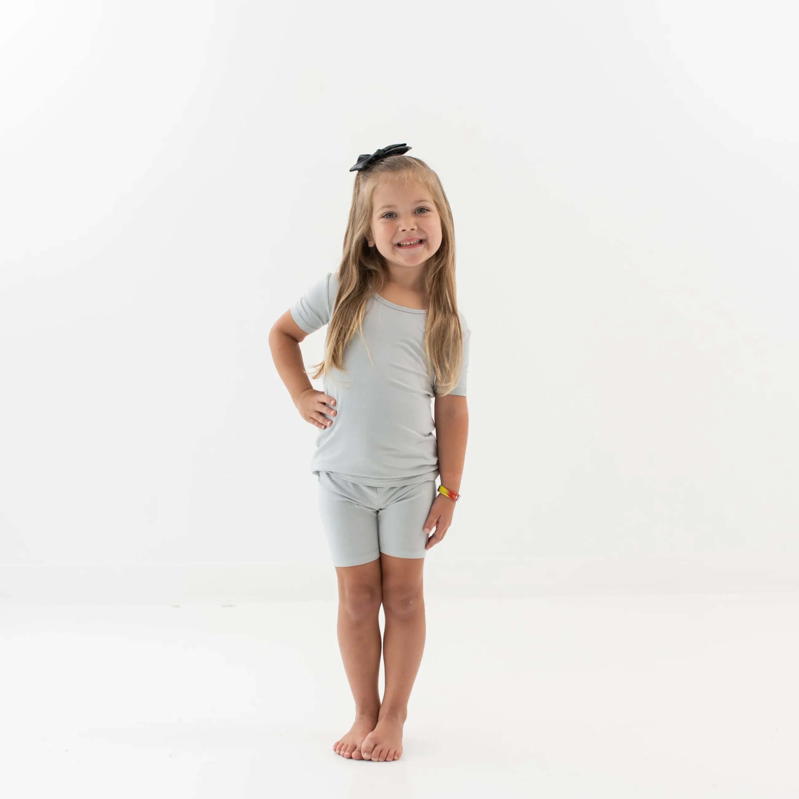 Hot Kyte Baby Short Sleeve Pajamas in Storm