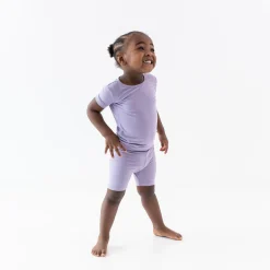 Outlet Kyte Baby Short Sleeve Pajamas in Taro