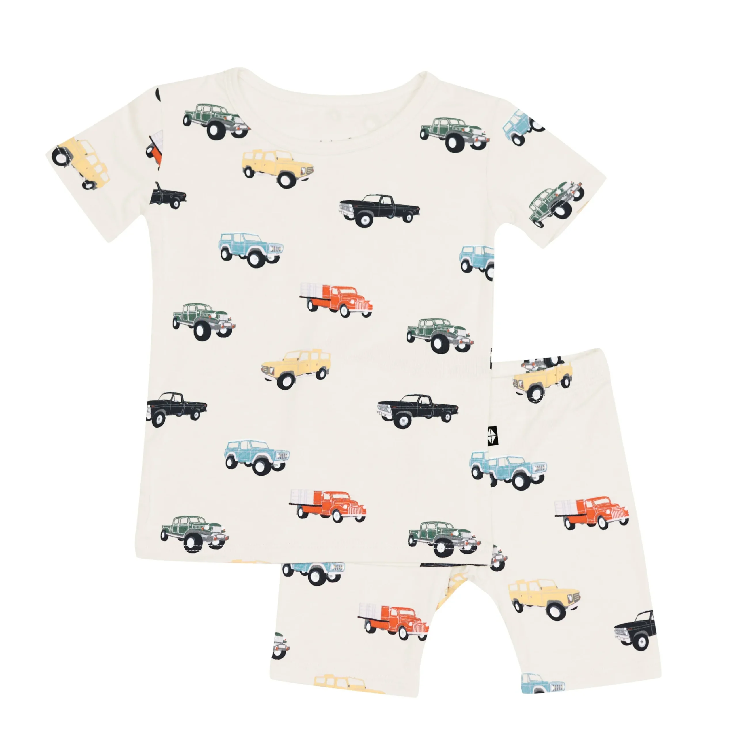 Best Kyte Baby Short Sleeve Pajamas in Vintage Truck