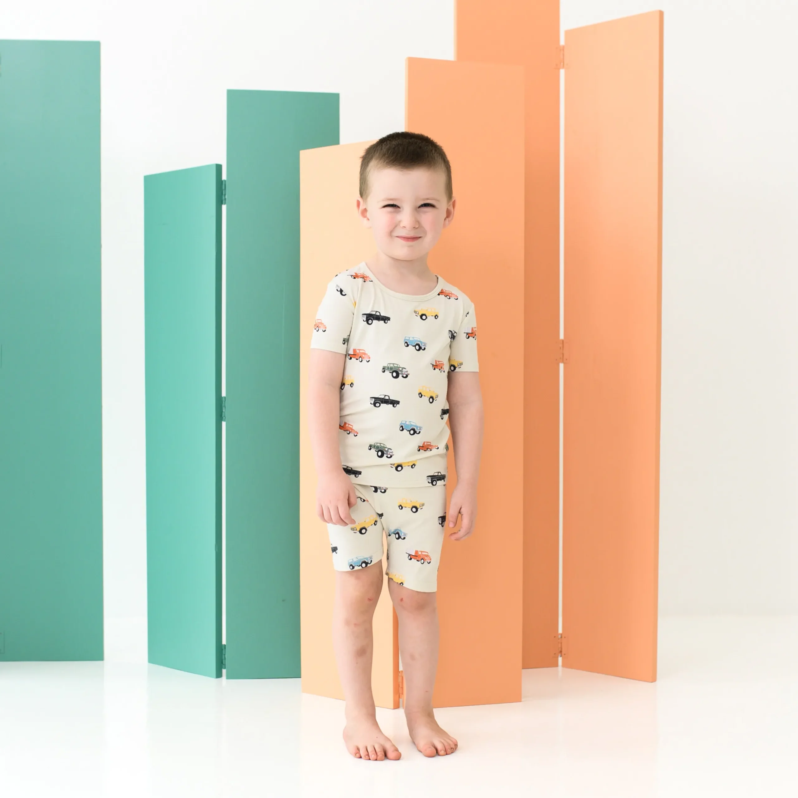 Best Kyte Baby Short Sleeve Pajamas in Vintage Truck