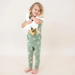 Kyte Baby Short Sleeve with Pants Pajamas in Silly Goose