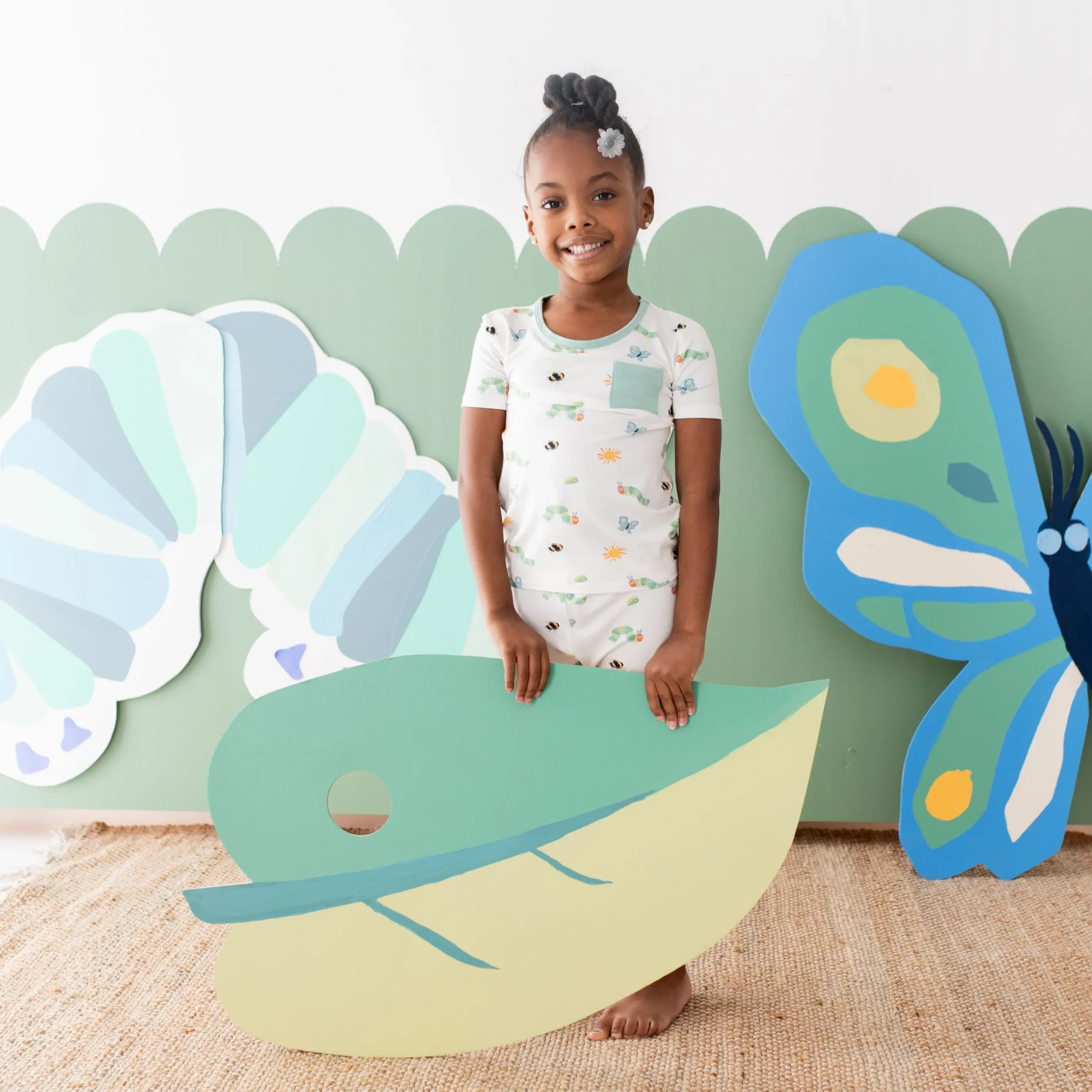 Discount Kyte Baby Short Sleeve with Pants Pajamas in The Very Hungry Caterpillar™ and Friends