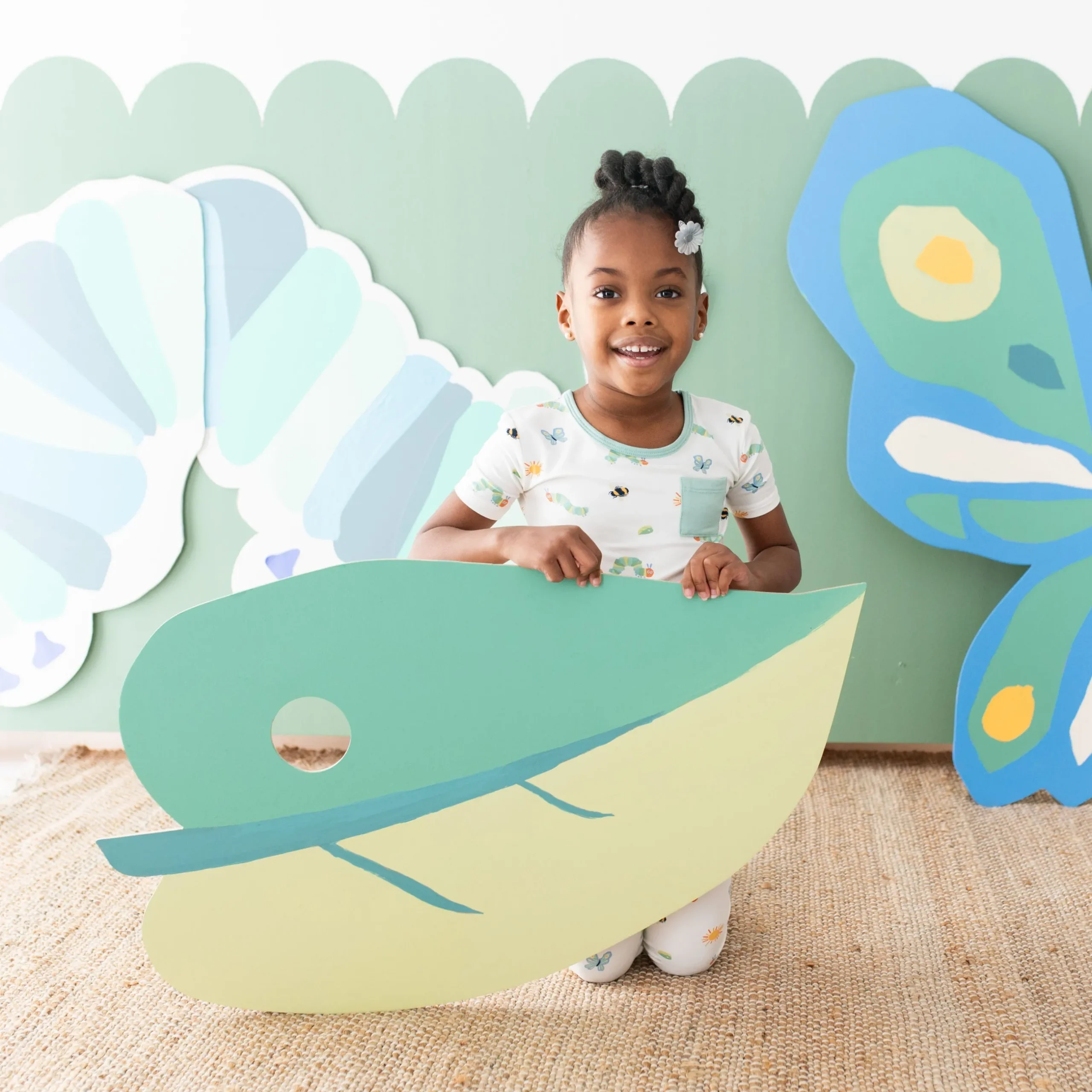 Discount Kyte Baby Short Sleeve with Pants Pajamas in The Very Hungry Caterpillar™ and Friends