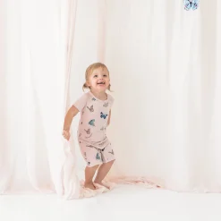 Online Kyte Baby Shortall in Blush Butterfly