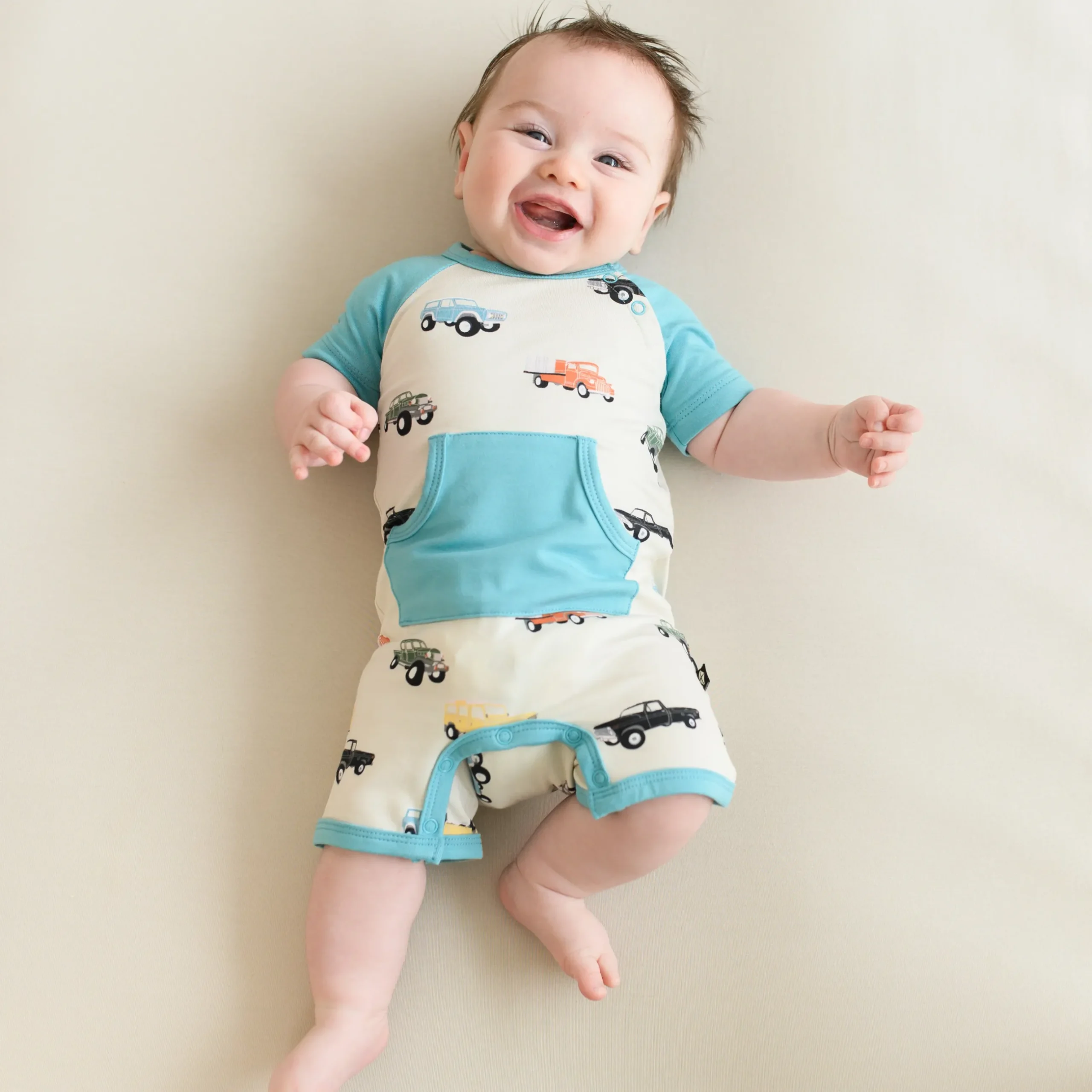Best Kyte Baby Shortall in Vintage Truck