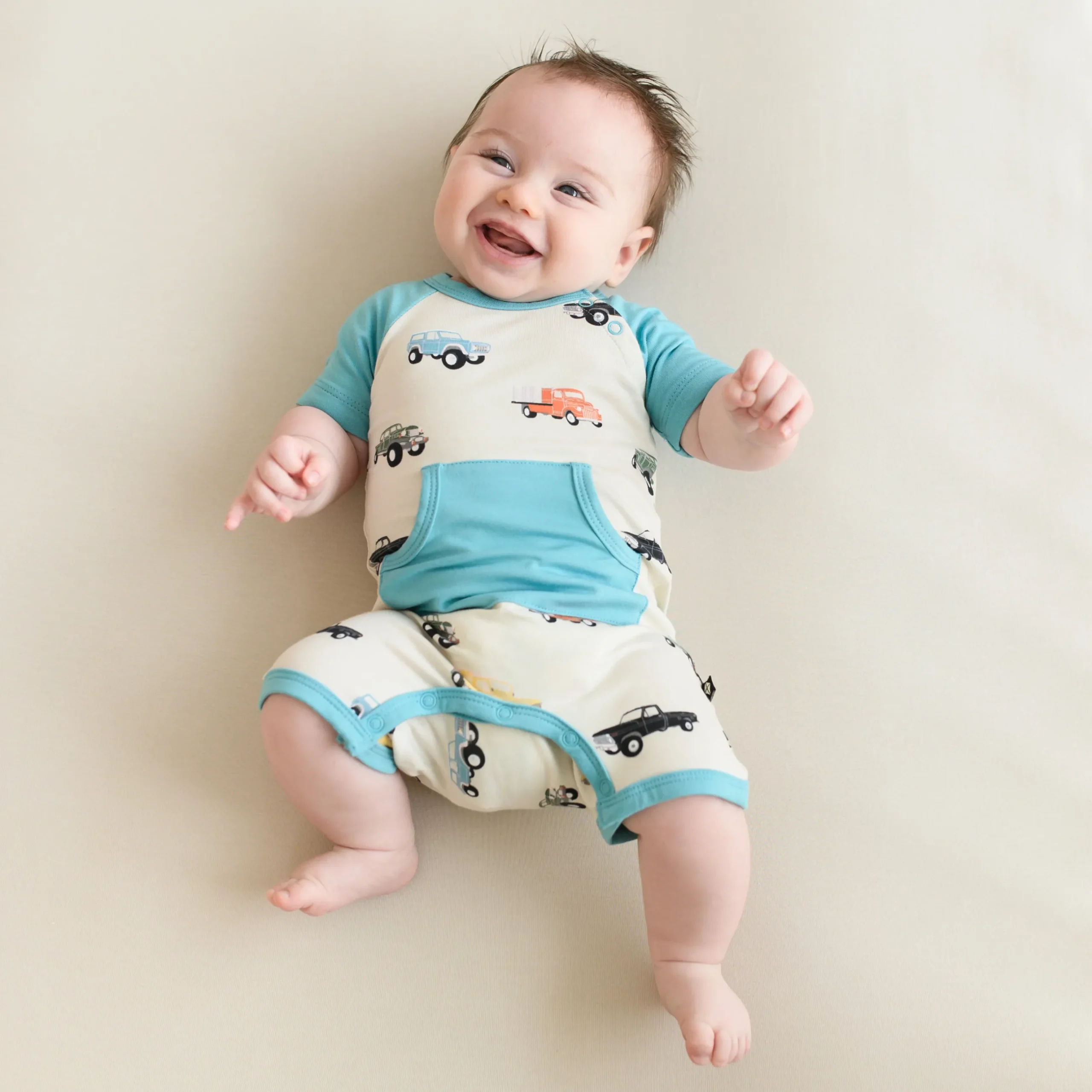 Best Kyte Baby Shortall in Vintage Truck