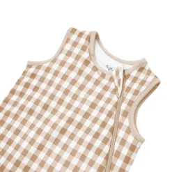 New Kyte Baby Sleep Bag in 1.0 Gingham Bisque