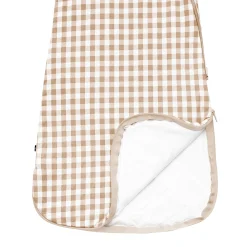 New Kyte Baby Sleep Bag in 1.0 Gingham Bisque