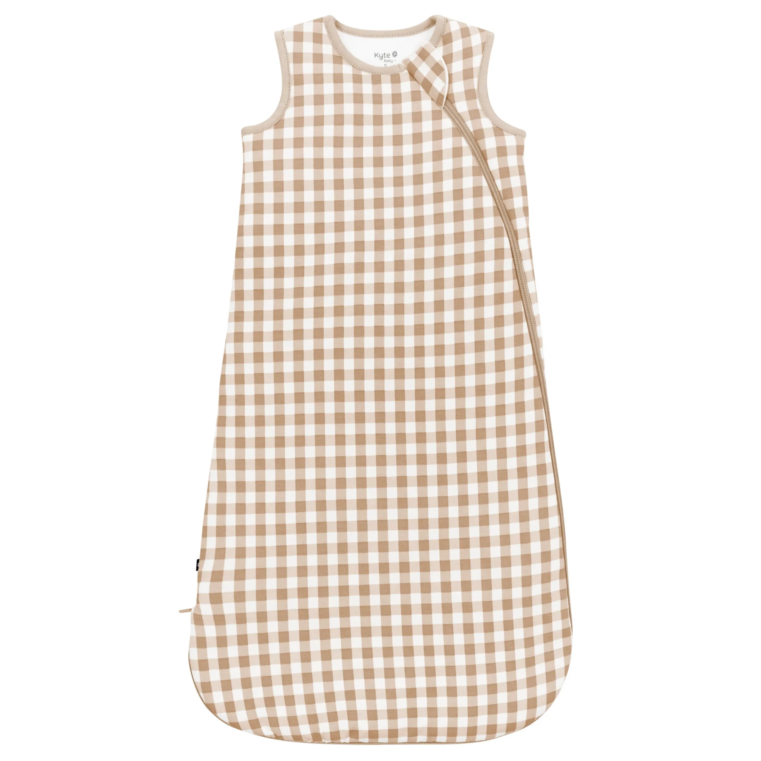Hot Kyte Baby Sleep Bag in 2.5 Gingham Bisque