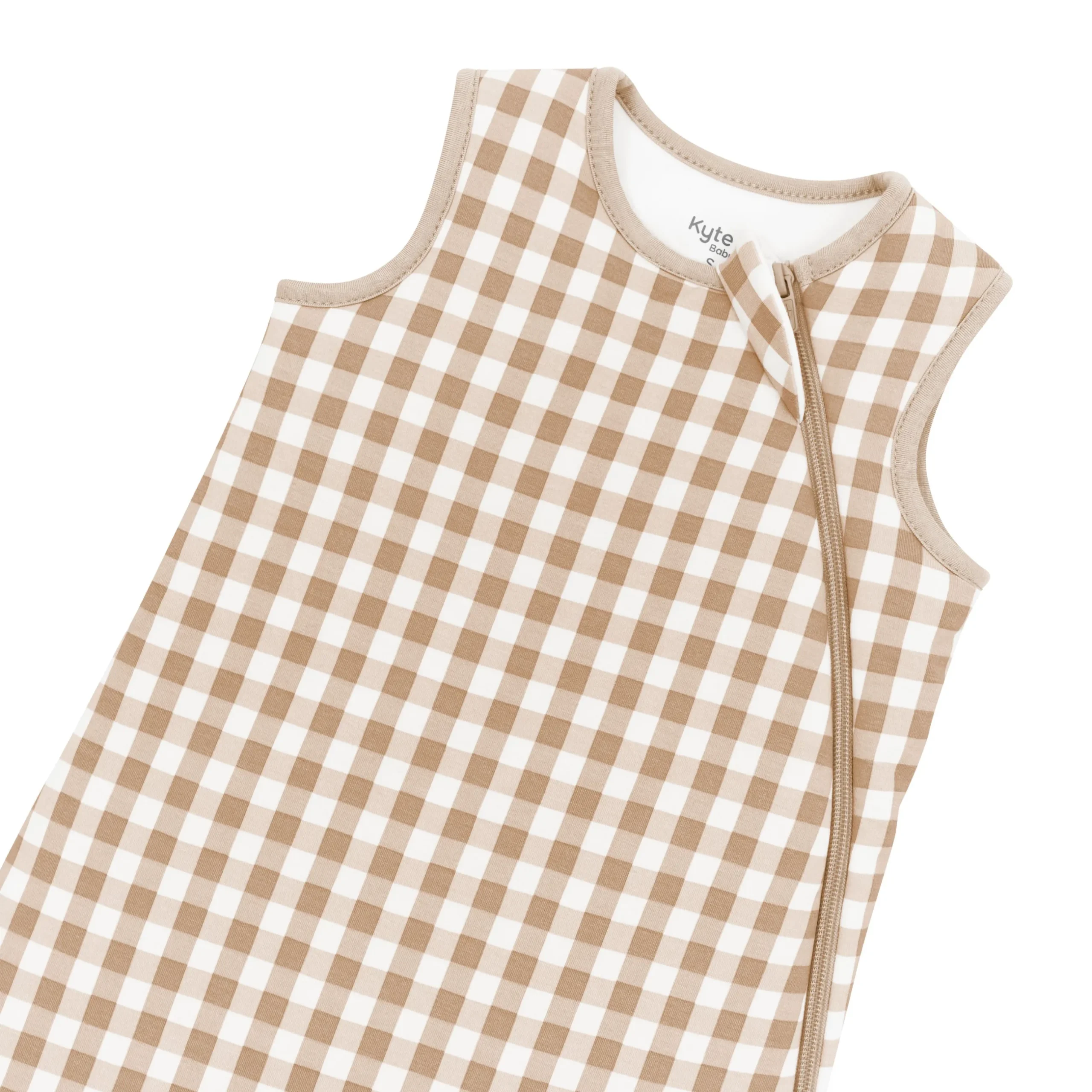 Hot Kyte Baby Sleep Bag in 2.5 Gingham Bisque